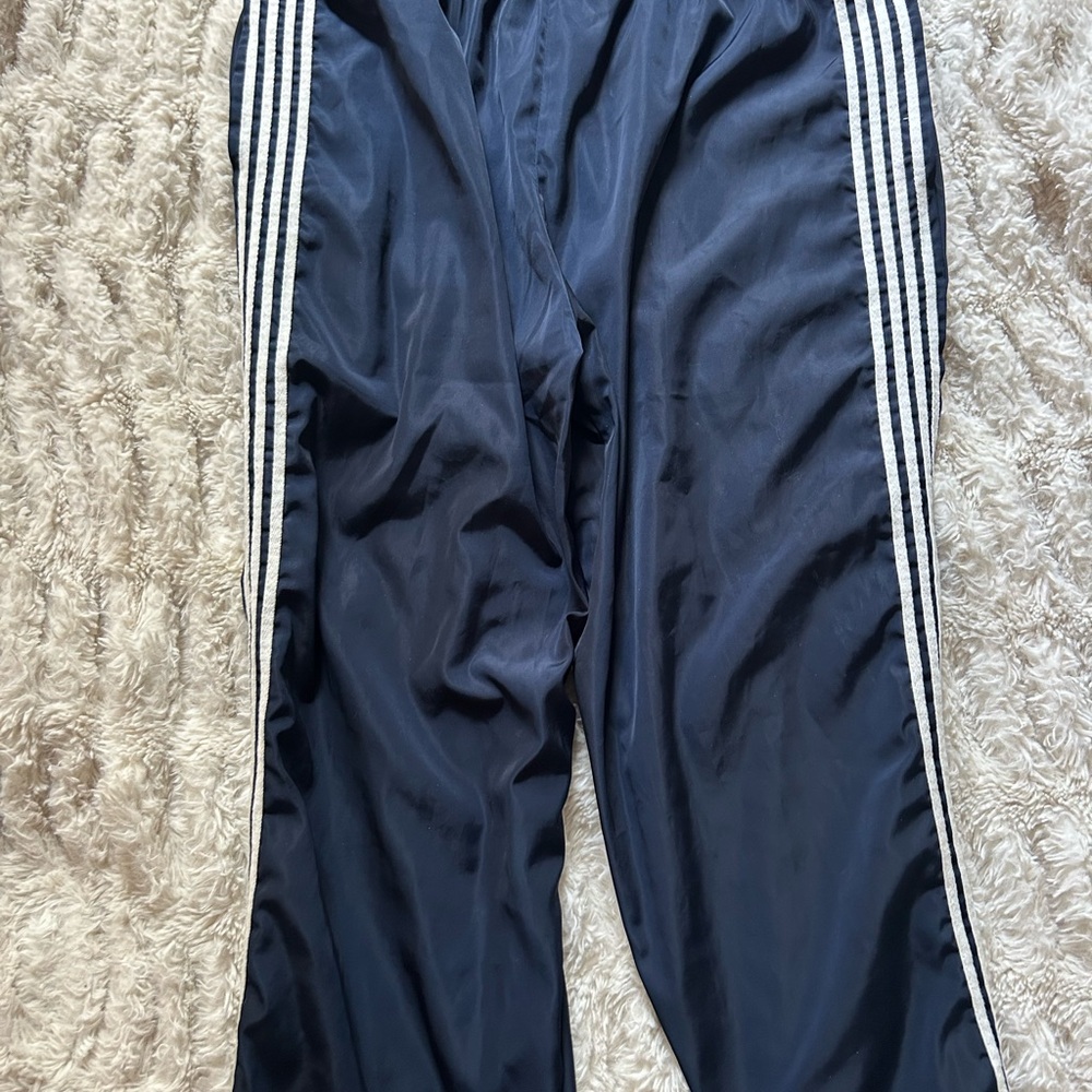 Edikted navy blue Sweatpants with Signature Stripes